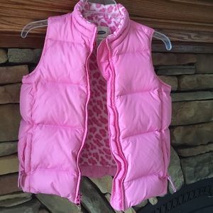 Old Navy Pink Puffer Vest